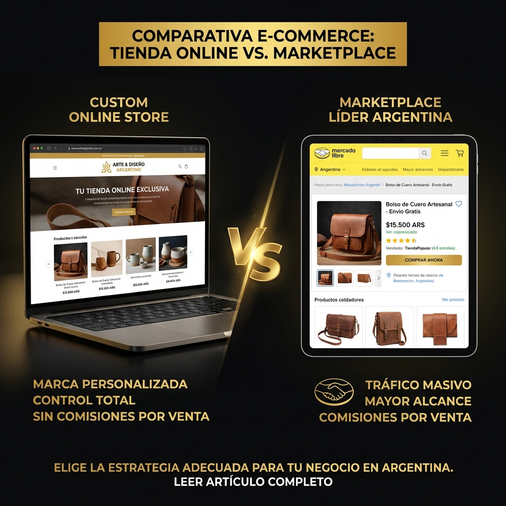 Tienda Online vs Marketplace Argentina